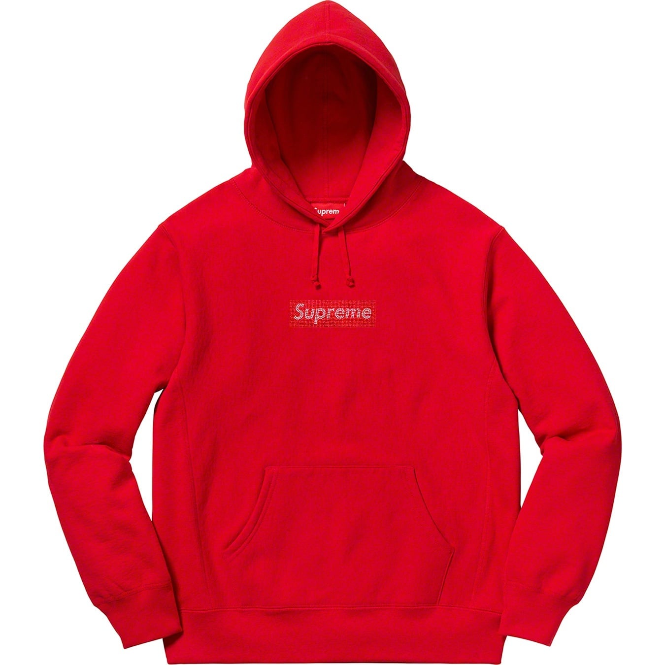 Supreme®/Swarovski® Box Logo Hooded Sweatshirt view 3